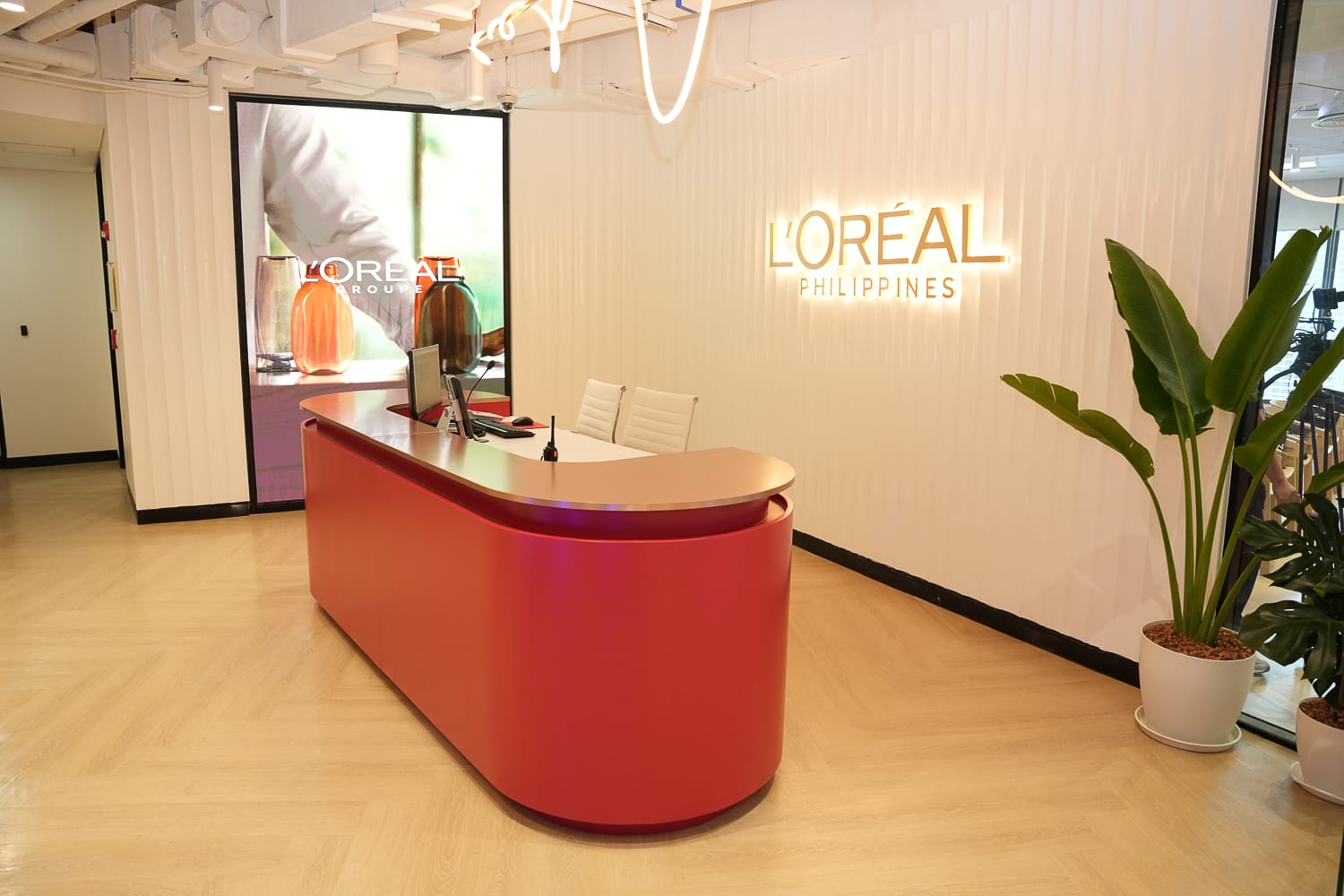 L'Oréal Philippines office Balai Beauté's reception area